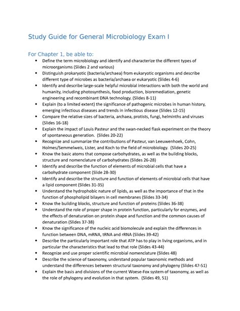 Image result for Microbiology Study Guide