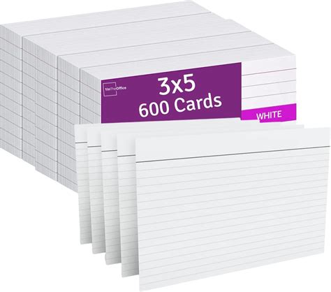 Index Cards 4x6 Oxford 1000-Pack Blank Index Cards (3x5”) - Thick ...