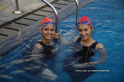 Miss India 2019 finalists at Bennett University: Swimming Challenge