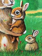 Image result for Folk Art Rabbit Prints