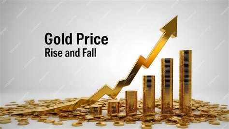 3d Flat icon as Gold Price Rise and Fall concept as A view showing the rise and fall of gold ... - what causes gold price to rise