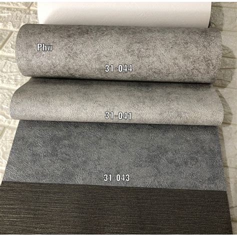 Jual WALLPAPER DINDING MOTIF POLOS SEMEN ABSTRAK ABU COKLAT MODERN ...