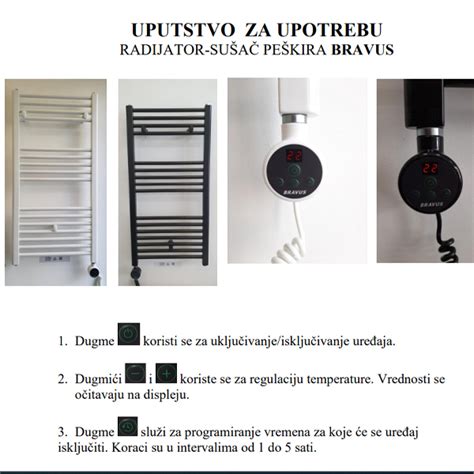 Radijator sušač peškira 600W Bravus C6510 | Volim svoj dom