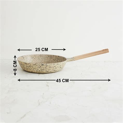 Buy Marshmallow Fry Pan with TRP Wood Handle and Granite Coating from ...