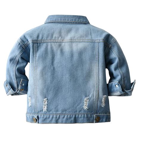 Korean Childrens Autumn Winter Denim Jacket Blue D... – Vicedeal