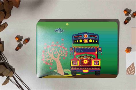DWELLSINDIA Colorful truck Art Skin for Laptops Upto 15.6 Inch (HD ...