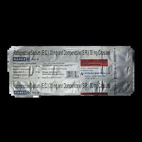 RABEZ D CAPSULE 15'S : View Price, Combination and Alternatives | Medkart