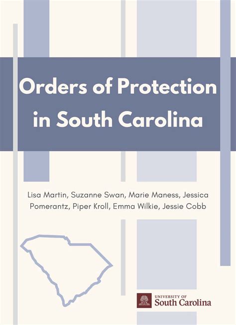 Orders of Protection in South Carolina — SC Access to Justice