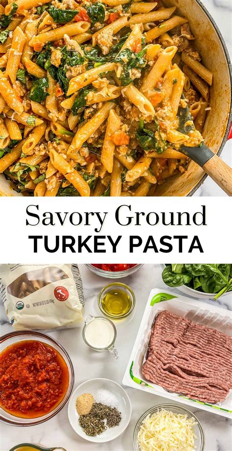 One Pot Ground Turkey Pasta Recipe