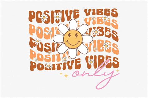 Positive Vibes Only Graphic by CreationArt · Creative Fabrica