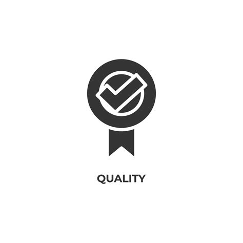 Vector sign of quality symbol is isolated on a white background. icon color editable. 10052624 ...