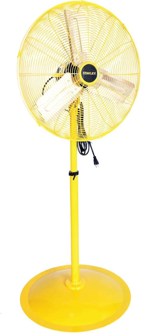 Buy STANLEY 24 Inch Oscillating Industrial High Velocity Pedestal Fan ...