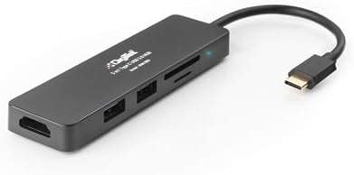 Digitek® (DUH 005) 5-in-1 Type C USB Hub 3.0 with Ultra HD HDMI, USB 3. ...