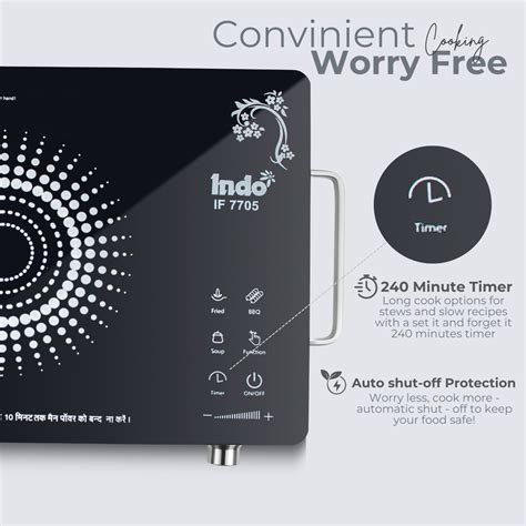 Indo Infrared 7705 | No Radiation Infrared Cooktop – Indo Appliances