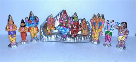 Buy Kailasam Set. Sanjeev handicrafts. Clay Material. 7 inches Hight ...