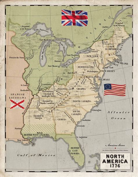 North America 1776 — Americana Corner