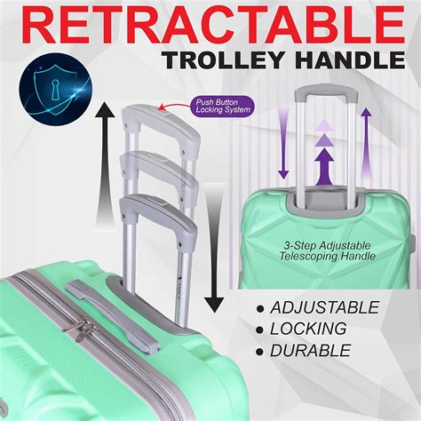 Buy AMKA - Gem Hardside Expandable Luggage Set with Spinner Wheels, 3 ...