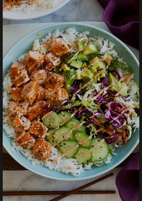Salmon rice bowls – Artofit