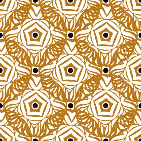 Seamless Pattern With Gold Ethnic Ornament Background, Ornament ...