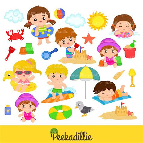 Summer Kids Clip Art