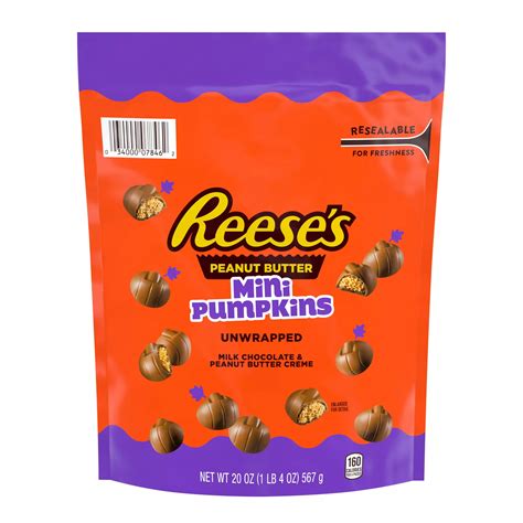 Reese's Unwrapped Milk Chocolate Peanut Butter Creme Mini Pumpkins ...