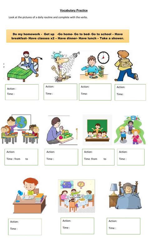 Image result for My Daily Routine Example