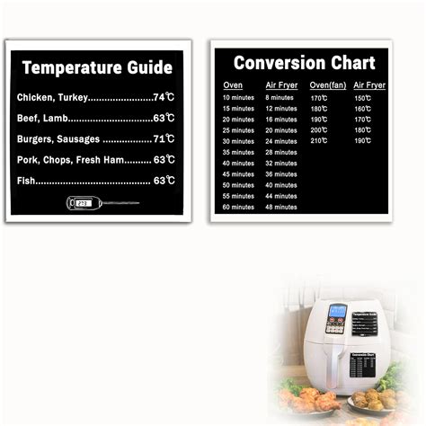Air Fryer Conversion Chart Air Fryer Accessories 2pcs Air Fryer ...