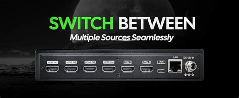 AIWaft Compact 4-Channel HDMI Live Video Mixer Switcher