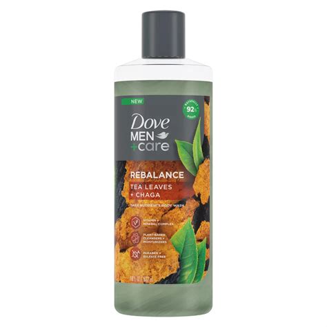 Dove Men+Care Rebalance Body Wash - Tea Leaves + Chaga - Shop Body wash ...