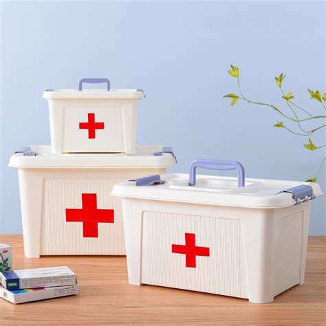 铝合金急救箱 家庭医疗空箱 套装保健箱 医疗急救盒 14寸现货-阿里巴巴