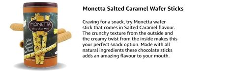 Monetta Wafer Rolls - (300g x 2)| Salted Caramel Flavored | Crispy ...