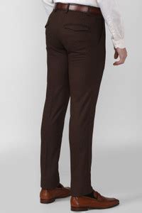 PETER ENGLAND Slim Fit Men Brown Trousers - Buy PETER ENGLAND Slim Fit ...