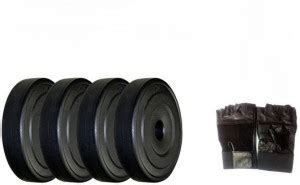 Synergy 12 kg SPARE 12KGS. PVC WEIGHT PLATES WITH GYM GLOVES Home Gym ...