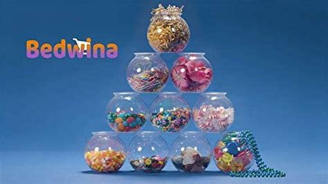 Bedwina Plastic Fish Bowls, 16 Oz. 12-Pack for Crafts, Candy, Drinks ...