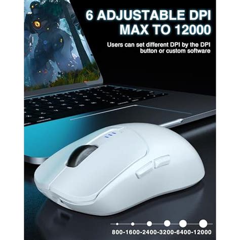 AULA SC580 Wireless Gaming Mouse, Tri-Mode 2.4G/BT5.0/USB-C Gaming Mou ...