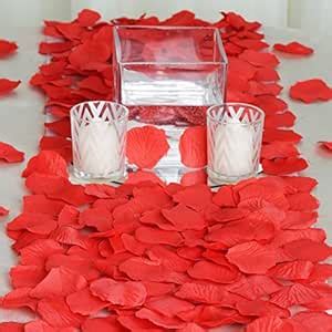 4000 Silk Rose Artificial Petals Supplies Wedding Decorations - Red ...