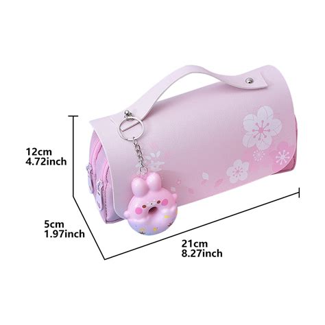 Buy Girl Pencil Bag Gift Stationery With Zipper Pen Cute Kawaii Sakura ...