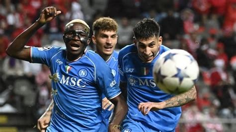 Napoli squeeze past Braga after late own goal drama in Champions League ...