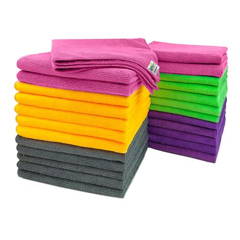 Buy The Original 340 GSM Microfiber Cloth (25-Pack) – Premium Cleaning ...