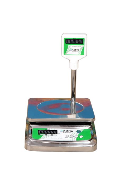 ACTIVA 20kg weighing scale,pole display,weight machine for shop,SSbody ...
