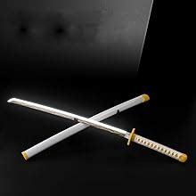 RVM Toys Cosplay 104 cm Light Up Glow Zenitsu Agatsuma Wooden Sword ...