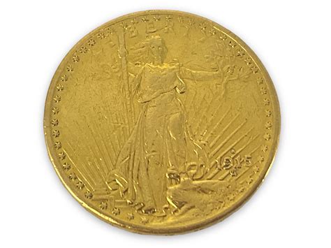 Lot - U.S. 1915-S St. Gaudens $20.00 Gold Coin