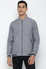 Buy Men Grey Solid Full Sleeves Casual Jacket Online - 633277 | Allen Solly