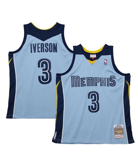 Mitchell & Ness Allen Iverson Memphis Grizzlies 2009/10 Hardwood ...