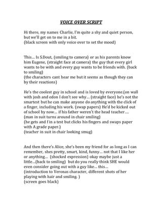 Image result for In a World Voice Over Script