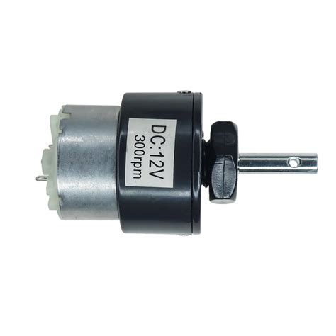 12V 300RPM Gear Motor Centre Shaft DC Geared Motor – REES52