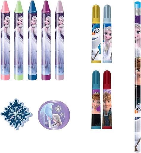 Buy Disney Frozen 2 Elsa and Anna Kids Coloring Art and Sticker Set, 30 ...