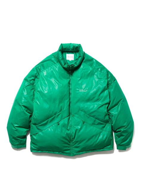 Glossy Shell Down Jacket - Green - | HANGOUT
