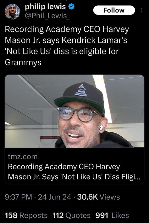 Not Like Us is eligible for Grammys : r/KendrickLamar
