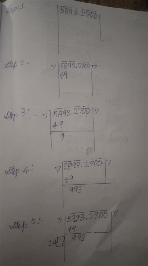 using long division method find the square root of 5893.27( correct ...
